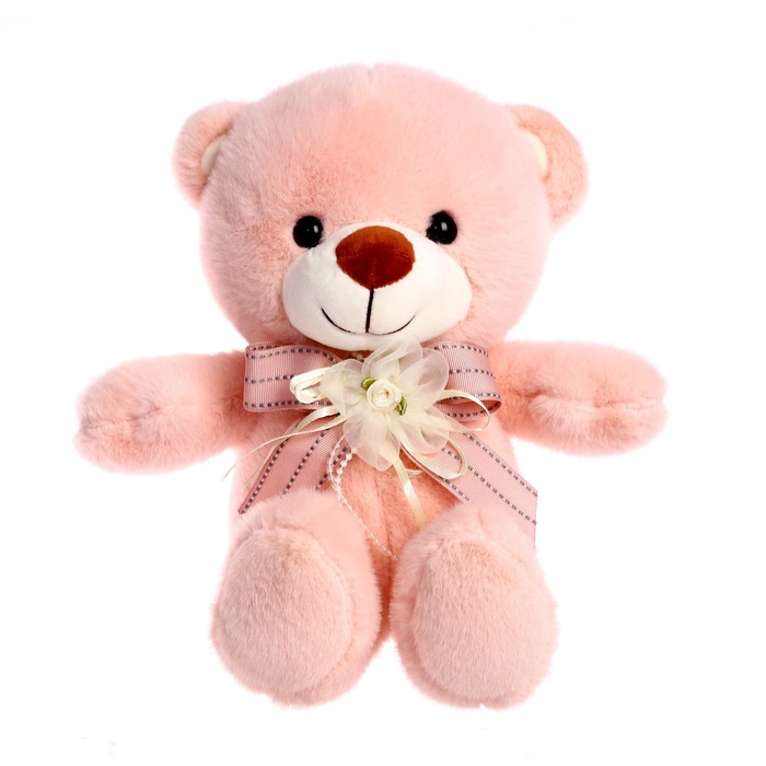 Мягкая игрушка «Мишутка с бантом», 32 см, цвет МИКС мягкая игрушка мишутка с розой цвет микс