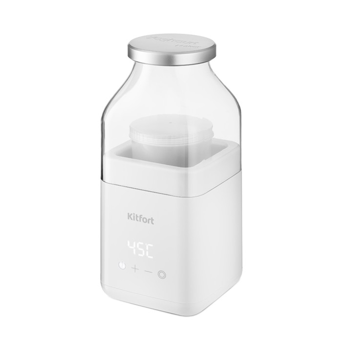 Йогуртница Kitfort КТ-2053, 25 Вт, 800 л, 1 ёмкость, пластик, белая