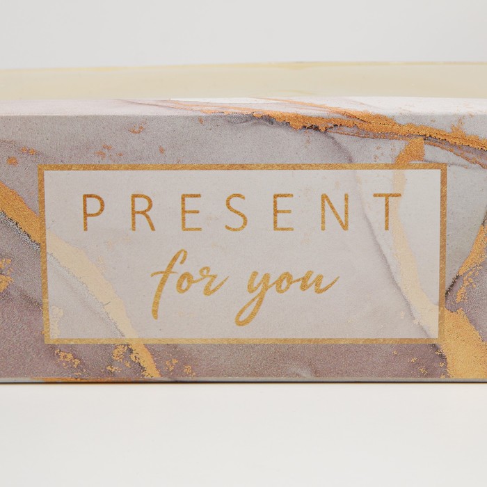 Коробка для кондитерских изделий с окном «Present for you»,  26 х 10 х 8 см