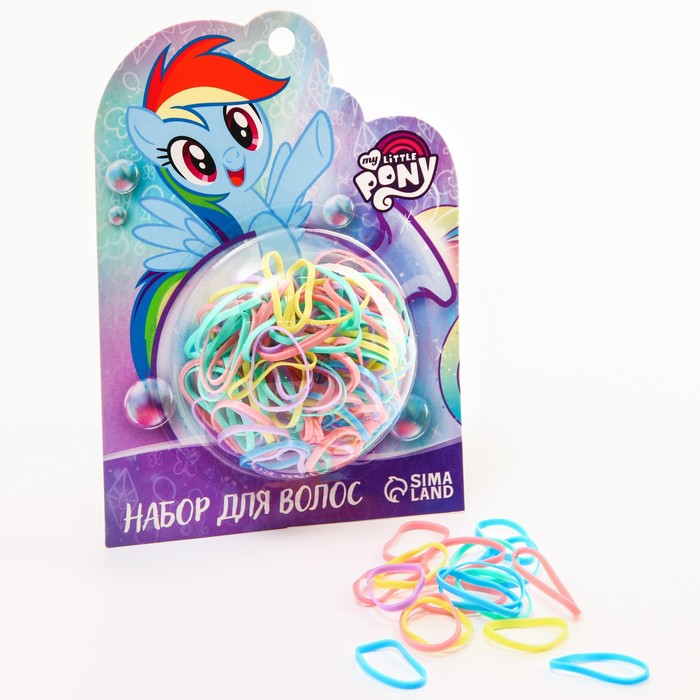 фото Набор для волос, микс, 85 шт "радуга деш", my little pony hasbro