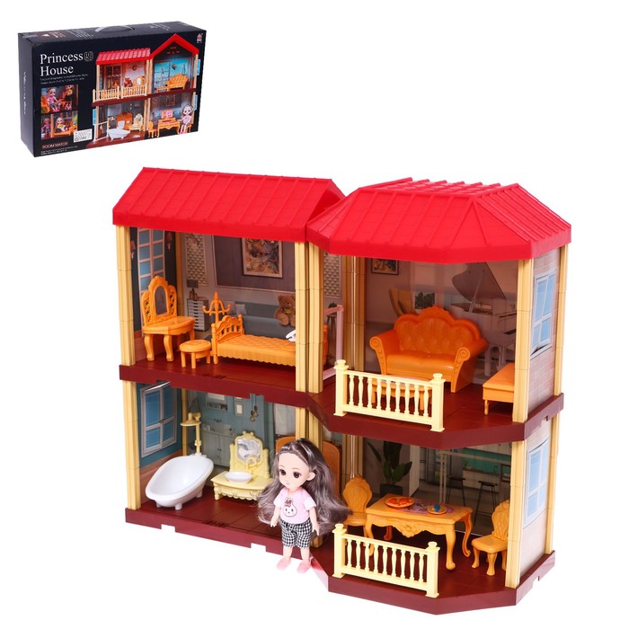 Дом для кукол, красная крыша