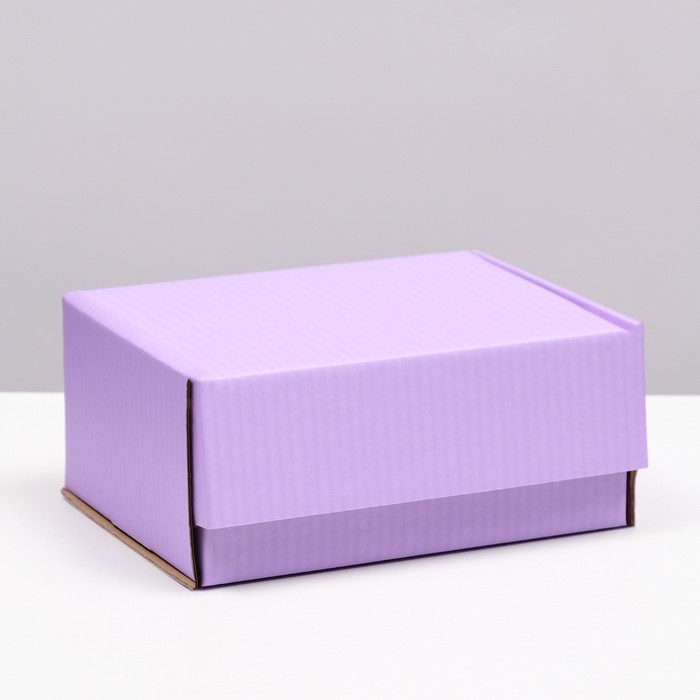 Коробка самосборная, лаванда, 22 х 16,5 х 10 см коробка самосборная розовая 22 х 16 5 х 10 см