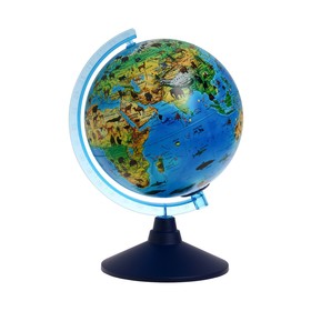 Интерактивный глобус Зоогеографический с подсветкой от батареек 250мм (очкиVR) INT12500307