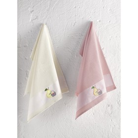 

Кухонные полотенца Panier, размер 45x65 см, цвет пудра, 2 шт