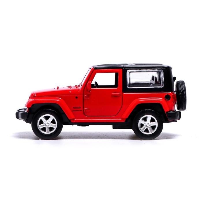 

Машина металлическая JEEP WRANGLER, 1:42, инерция, открываются двери, цвет красный