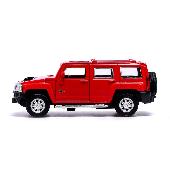 

Машина металлическая HUMMER H3, 1:43, инерция, открываются двери, цвет красный
