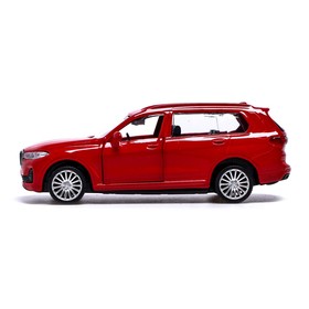 

Машина металлическая BMW X7, 1:44, инерция, открываются двери, цвет красный