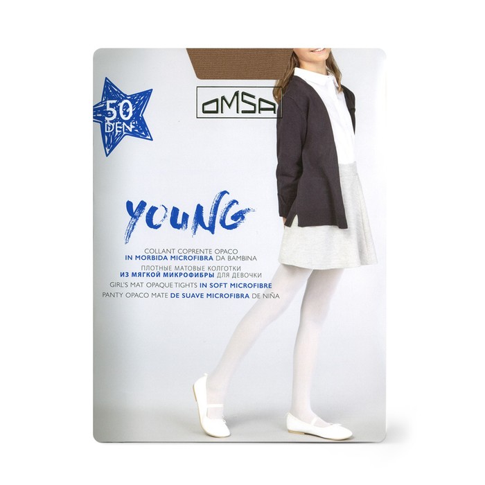 

Колготки детские OMSA kids Collant YOUNG 50 Caramello, размер 6-8
