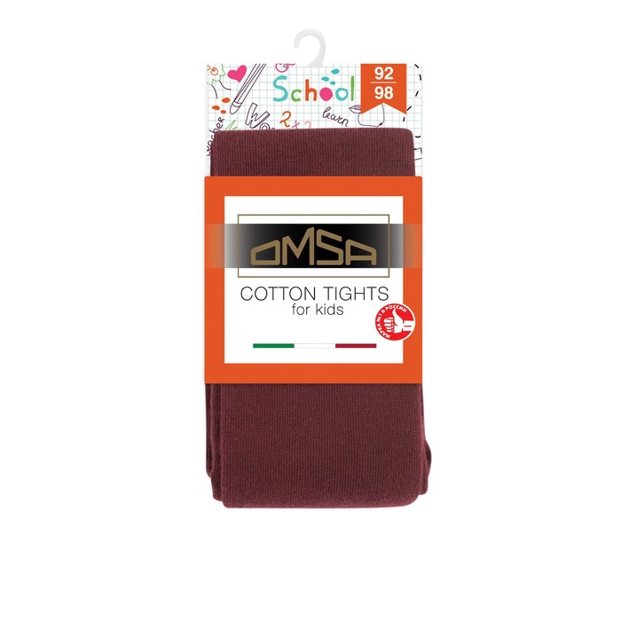

Колготки детские OMSA kids Collant 11С01-2 гладь Bordo, размер 128-134