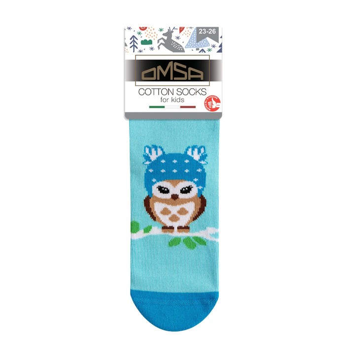 

Носки детские OMSA kids Calzino 21P64 Blu Сhiaro, размер 27-30