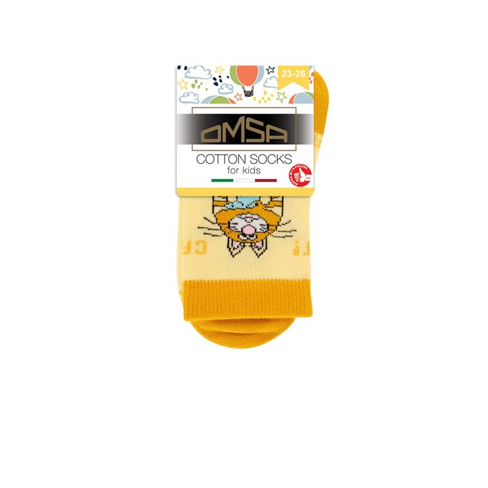 

Носки детские OMSA kids Calzino 21P66 Giallo, размер 23-26
