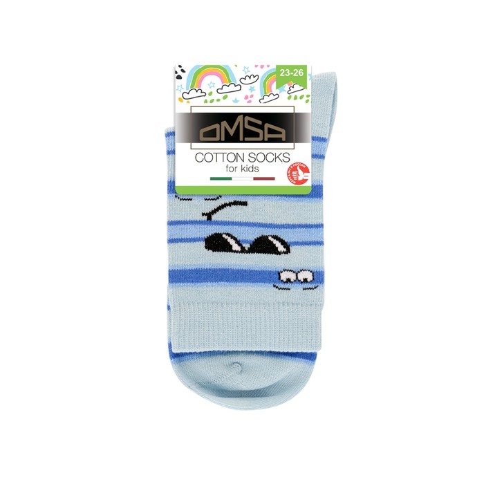 

Носки детские OMSA kids Calzino 21P67 Blu Сhiaro, размер 31-34