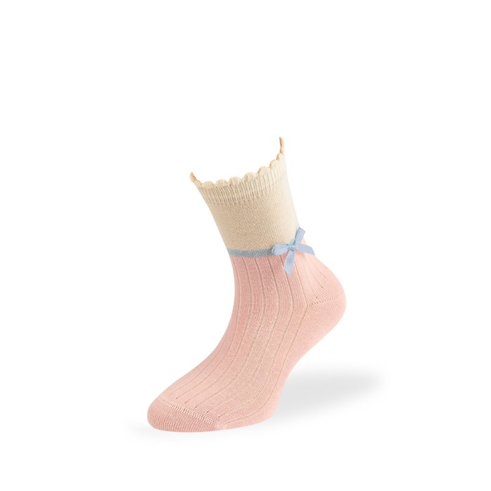 

Носки детские OMSA kids Calzino 22C01 с бантиком Rosa Сhiaro, размер 23-26