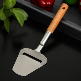 Нож-лопатка для сыра Доляна «Валдай», нержавеющая сталь, цвет коричневый Ош