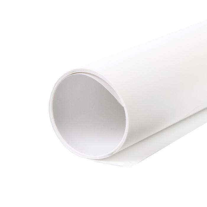Фон пластиковый PVC, 60×130 см, цвет белый fujimi fjs pvc фон из высококачественного пластика 1688 фон 60 130 см белый