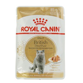 

Влажный корм RC для британских кошек, соус, пауч, 85 г