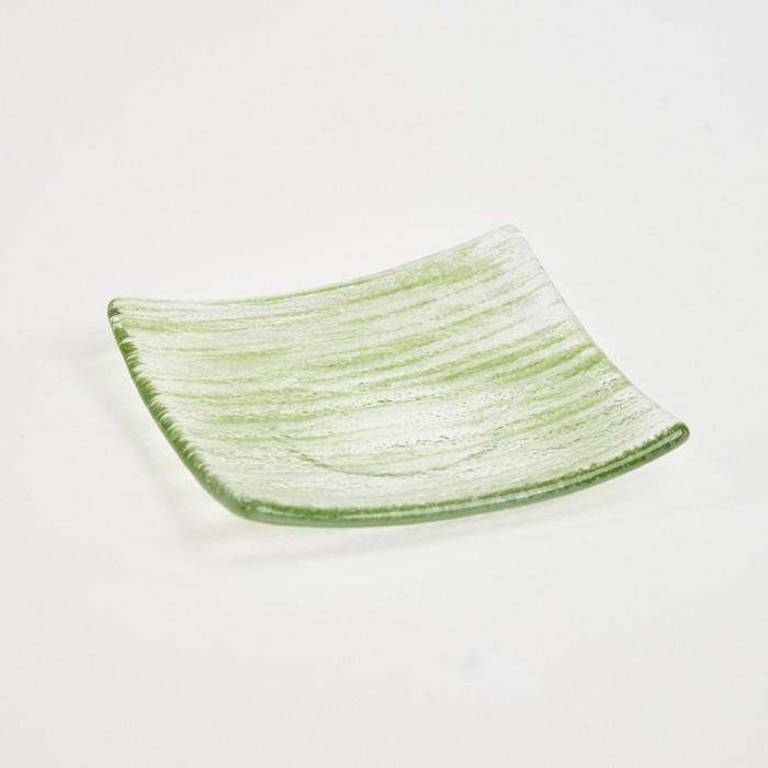 Подсвечник зелёный, 10×10 см, BDK Glass