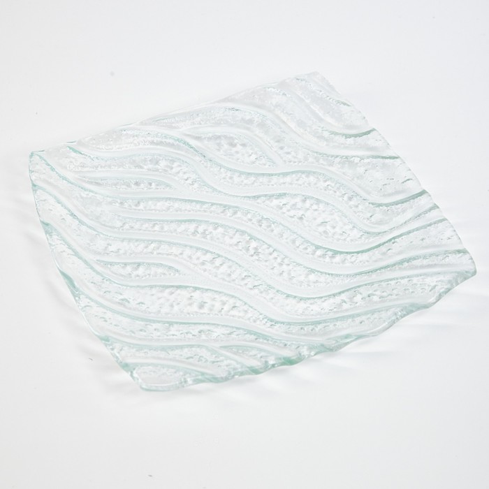 Блюдо прозрачное «Натура», 20 см, BDK Glass