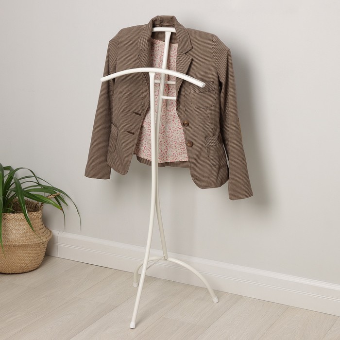 Вешалка костюмная «Слуга», 47×36×106 см, цвет белый вешалка костюмная напольная деревянная слуга 85 см