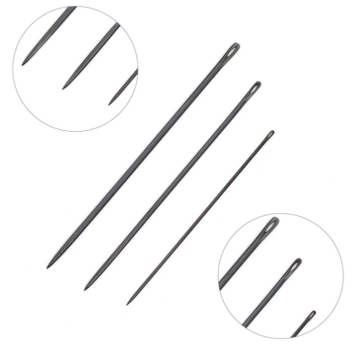 Иглы ручные BLACK Sharps, №3-9, чёрный, 20 шт иглы для шитья micron ручные для пэчворка в блистере 20 шт 9 ksm 401