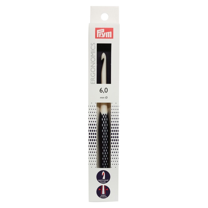 крючок для вязания ergonomics пластик 6 мм 17 см prym Крючок для вязания Ergonomics 6 мм/17 см