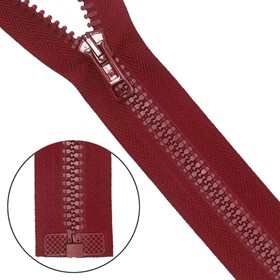 

Молния тракторная, Т10 10 (6 мм), 1 замок, размер 40 см (019 бордовый)