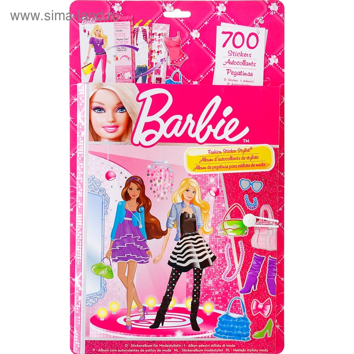 barbie fashion sticker stylist