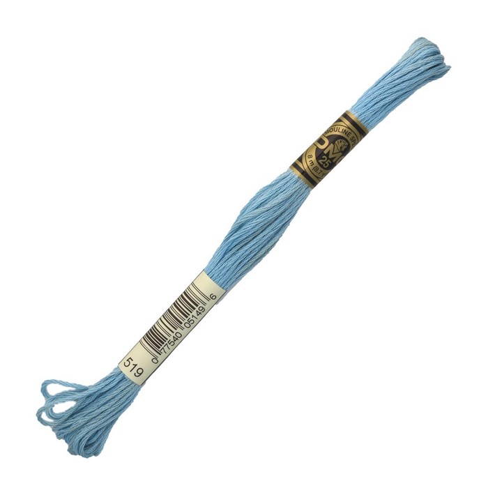 

Нитки мулине DMC 117 (519), 12 шт. в упаковке