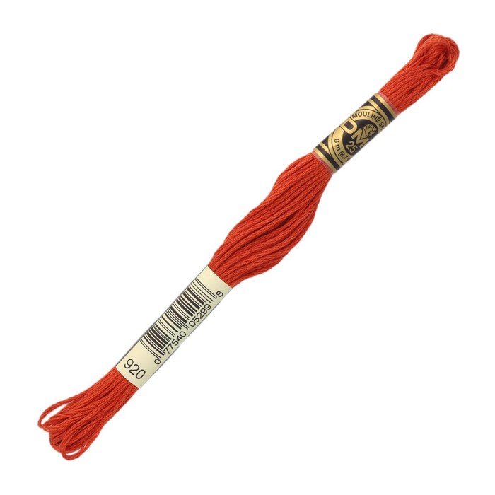 

Нитки мулине DMC 117 (920), 12 шт. в упаковке