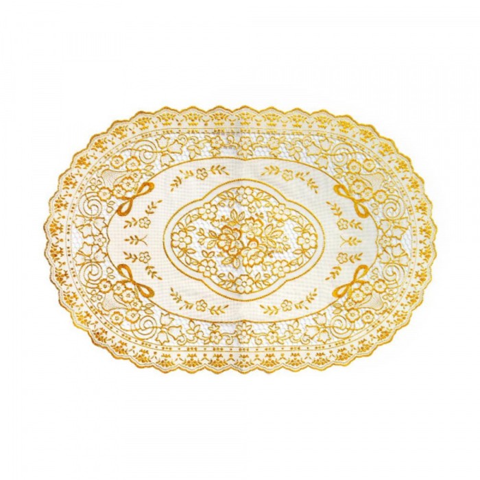 Салфетка Towa Grace, ажурная, овал, 30х45 см, цвет золото ор 078 рамка ажурная салфетка большая
