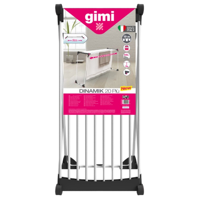 

Сушилка Gimi Dinamik 20 Piu, напольная, 304х56х128 см
