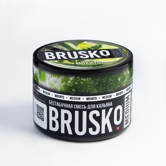 

Бестабачная никотиновая смесь для кальяна Brusko "Мохито", 50 г, medium