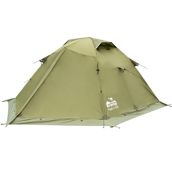 Палатка Peak 3 (V2), цвет зелёный палатка bluebird 2 v2 зелёный
