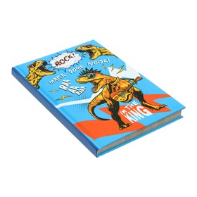 

Записная книжка А5, 128 листов "Дино", твёрдая обложка с поролоном, матовая ламинация, дизайнерский блок