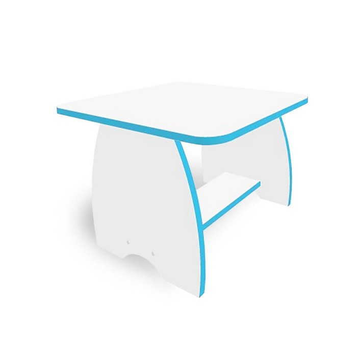 Детский столик, 620 × 500 × 450 мм, цвет белый / кромка синяя