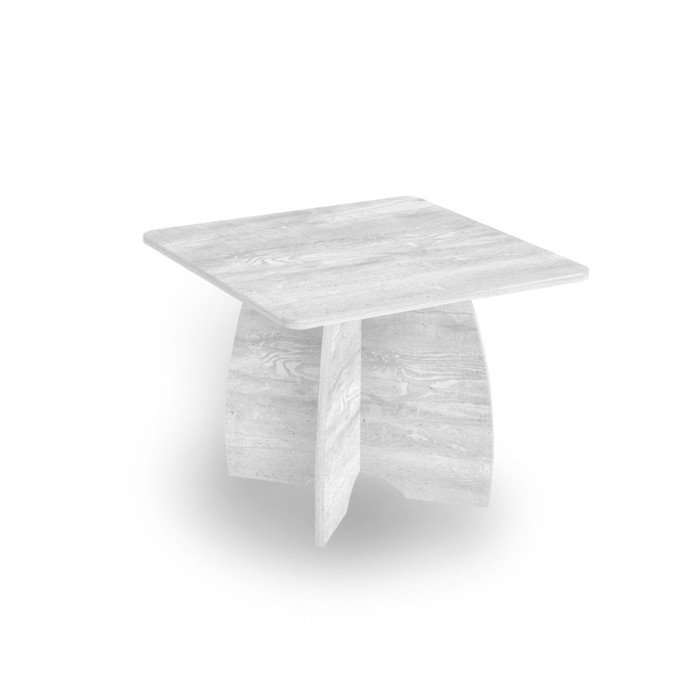 Детский столик на 4-х детей, 600 × 600 × 450 мм, цвет пайн бетон светлый