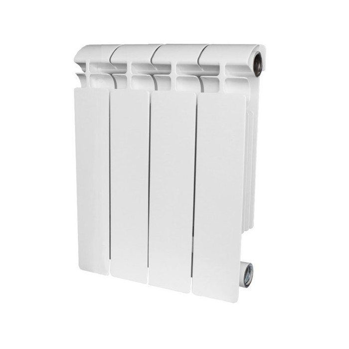 Радиатор биметаллический STOUT ALPHA, 350 x 80 мм, 4 секции, боковое подключение