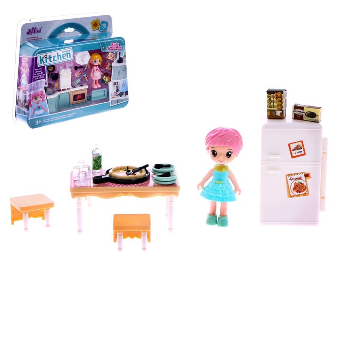 Игровой набор «Кухня Софии»: столовая с набором мебели и аксессуарами
