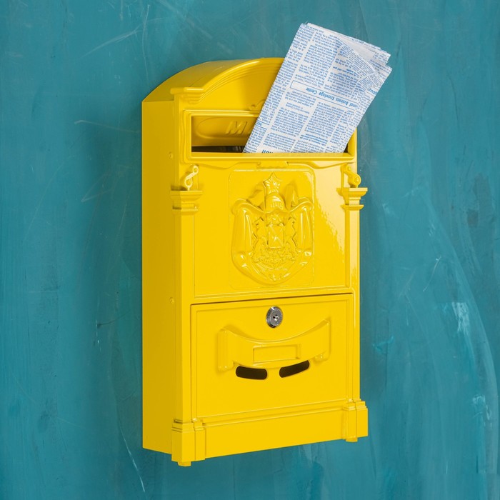 Ящик почтовый №4010, Желтый ящик почтовый резиденция желтый 4010 аллюр