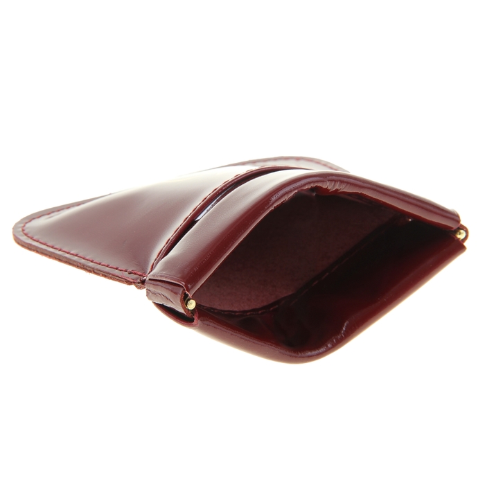 Футляр для монет, цвет тёмно-красный