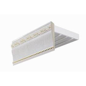 

Потолочный карниз «Эконом плюс», 3-х рядный, цвет фиджи белый, 280 см