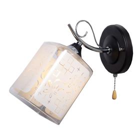 

Бра MD.1087-1-W BK+CH, 1x60Вт E27, цвет чёрный
