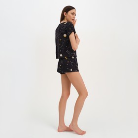 

Пижама женская (футболка и шорты) KAFTAN Space размер 44-46, черный