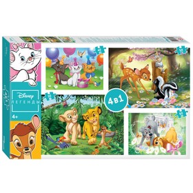 

Пазл 4 в 1 «Легенды Disney»