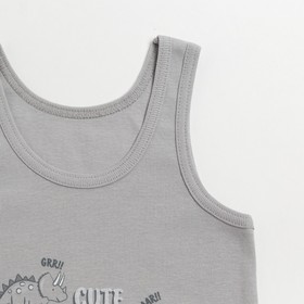 

Комплект (майка/трусы) для мальчика, цвет светло-серый, рост 116 см