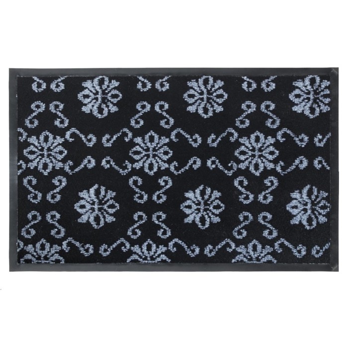 Коврик Sunstep Fusion, 50х80 см, цвет чёрный/серый коврик sunstep riff 60х90 см цвет серый
