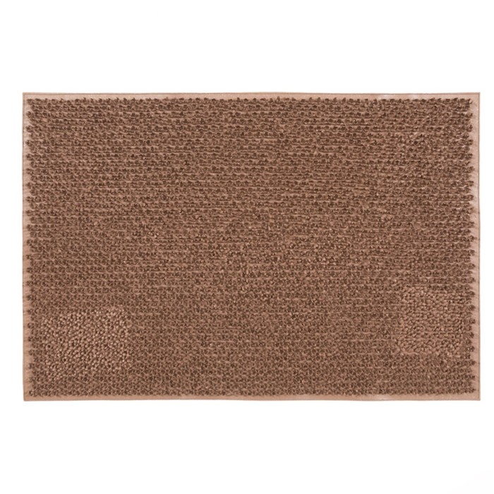 Коврик Sunstep «Травка», резиновый, 40х60 см, цвет серый коврик sunstep riff 60х90 см цвет серый