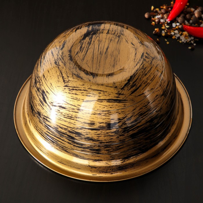 

Миска из нержавеющей стали Доляна Wood, 1,8 л, d=20 см, цвет древесный