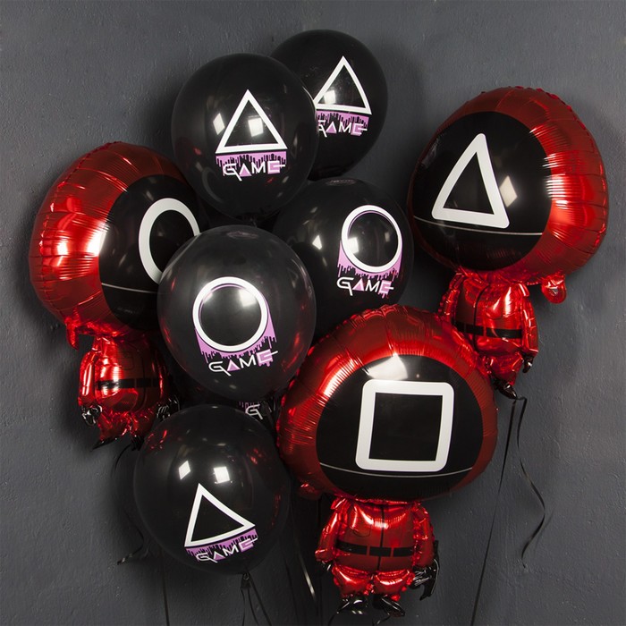 Шар фольгированный 31" «Круг. Кальмаргейм», красный, 1 шт. 7819389