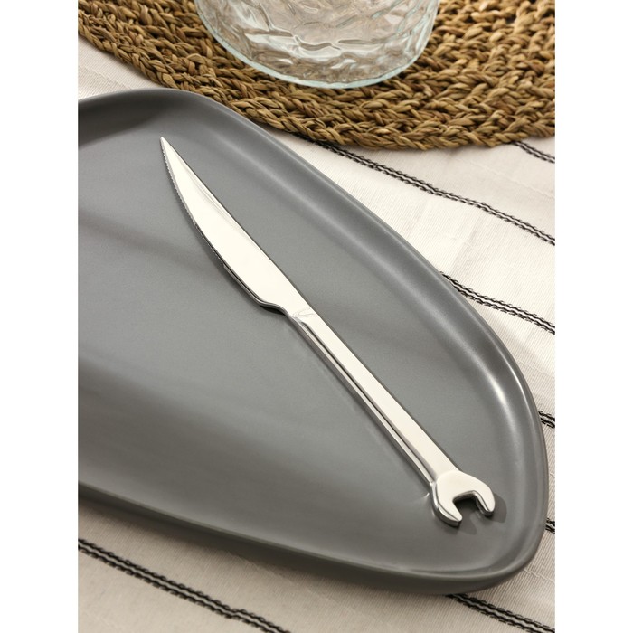 Нож для стейка Magistro Workshop, h=22,5 см, цвет серебряный